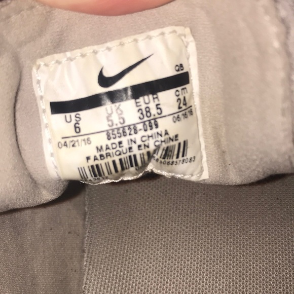 white and gold janoskis